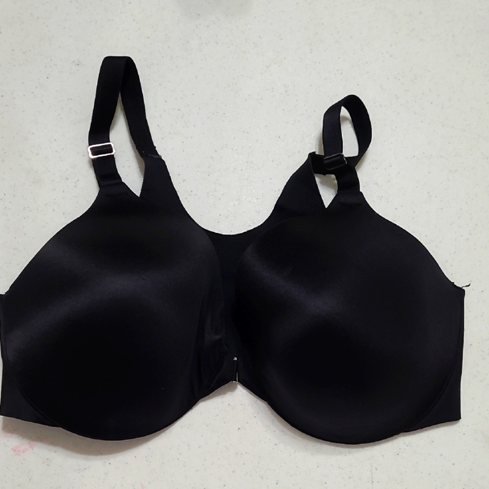 Soma Black Vanishing Back Full Coverage Underwire Bra size 38DDD